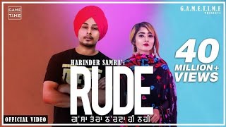 Rude | Gussa Tera | Aakda ne kha layi mai | Harinder Samra | Nisha Bhatt | Dreamboy | new punjabi