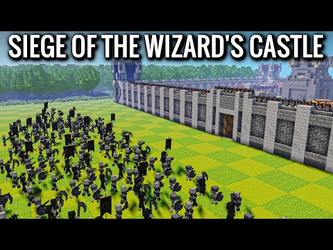 Epic Siege of the Wizard's Castle in MINECRAFT