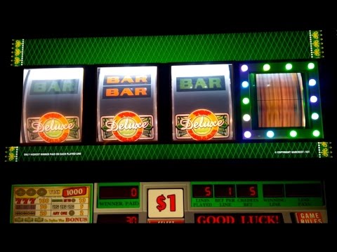 Top Dollar Deluxe Slot Machine *LIVE PLAY* $5 Bet Bonus! MULTIPLIER?!