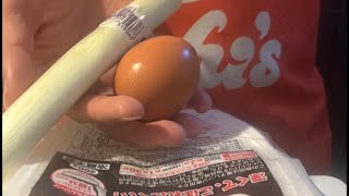 お昼は簡単。望月が作ったパサパサの卵　しょっぱい飯　火の通しすぎ　塩もいいかげん　　そのうえバラけていない飯が3%もある炒飯