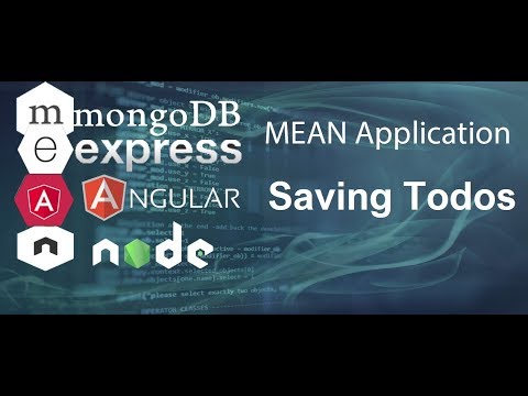 Mean Stack Tutorial 7 Saving Todos