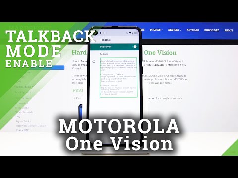 How to use TalkBack in Motorola One Vision - Screen Reader