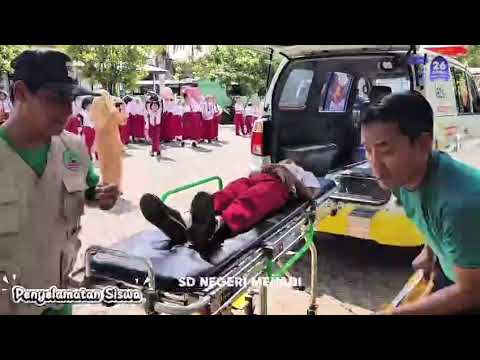 Simulasi Evakuasi Mandiri SD  Negeri Menadi Pacitan
