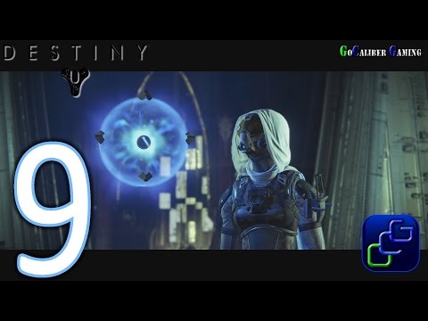 DESTINY PS4 Walkthrough - Part 9 - Level 8 Story: Chamber Of Night - Ocean of Storms, Moon