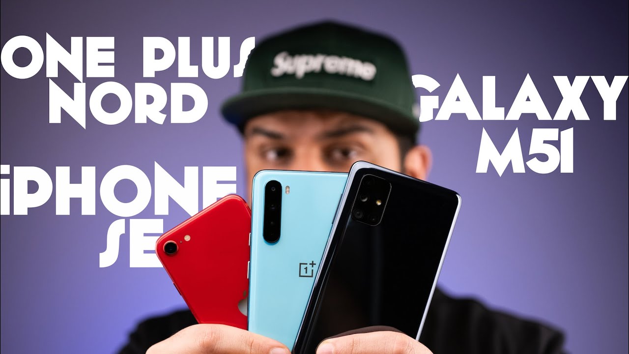 Samsung Galaxy M51 vs iPhone SE vs OnePlus Nord : SpeedTest , Benchmarks and Camera Comparison