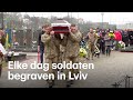 Elke dag soldaten begraven in Lviv