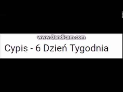 Cypis - 6 dzień tygodnia