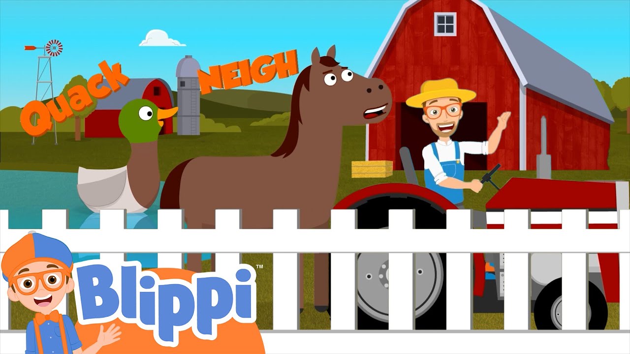 Farm Animal Song | BLIPPI | Educational Songs For Kids