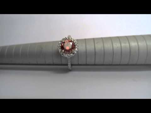 Fancy Red Round Cut Diamond Engagement Ring (currently sold out)