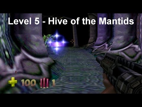 Turok 2 - Seed of Evil: Level 5 - Hive of the Mantids (Speedrun) [4K]