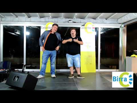 A Colorito... Peppe Step con Miss'Illude  Peppe Laurato con Rosaria Miele -da  Made in Sud