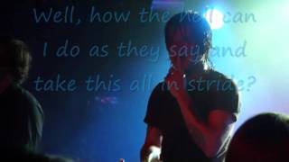 Framing hanley- fool with dreams with lyrics on screen