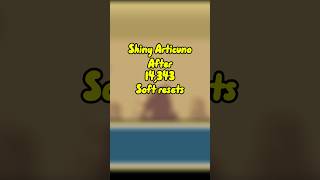 Getting Shiny Articuno After 14,343 Resets! #pokemon #pokemonfirered #shinypokemon