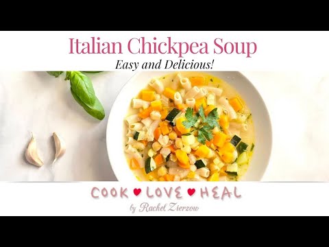 Italian Chickpea Soup – Cooking Together Live from Austin, Texas