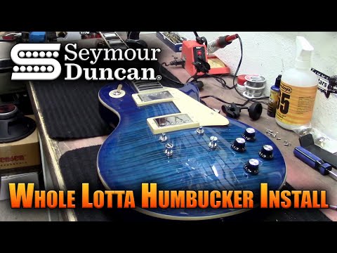 Grote Les Paul Pickup Install and Restring!