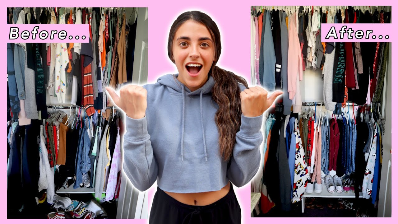 EXTREME CLOSET DECLUTTER + ORGANIZATION WHILE STUCK IN QUARANTINE!!! *social distancing*