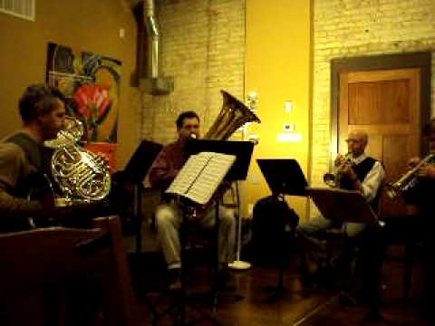 The Wisconsin Chamber Brass Quintet at Carolyn's Coffee Connection