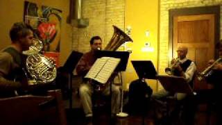 The Wisconsin Chamber Brass Quintet at Carolyn's Coffee Connection