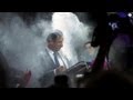 French socialist leader Hollande in flour attack.