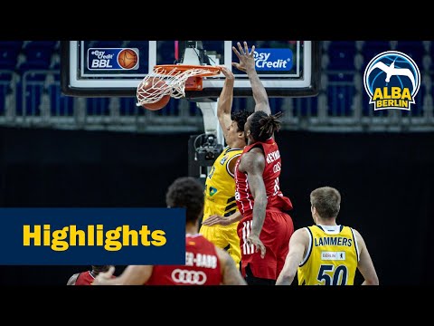 Highlights: Dezimiertes ALBA rollt zum Sieg gegen Bayern München