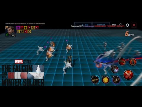 Winter Soldier in Falcon And The Winter Soldier suit skills preview | Marvel Future Fight