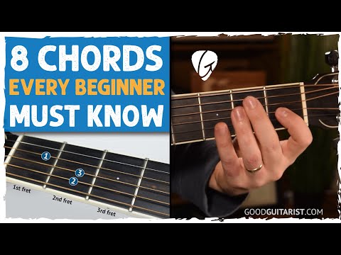 The 8 Guitar Chords You MUST Know - Beginner Chords on Acoustic Guitar
