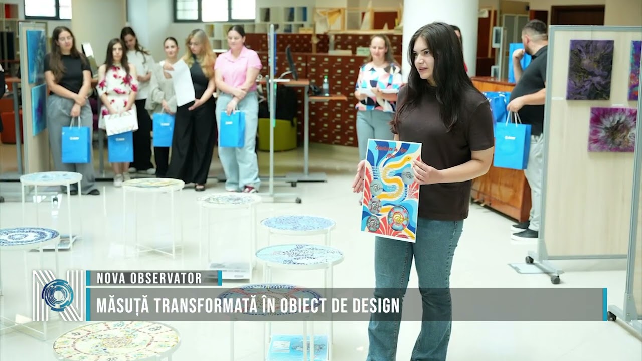 Măsuță transformată în obiect de design