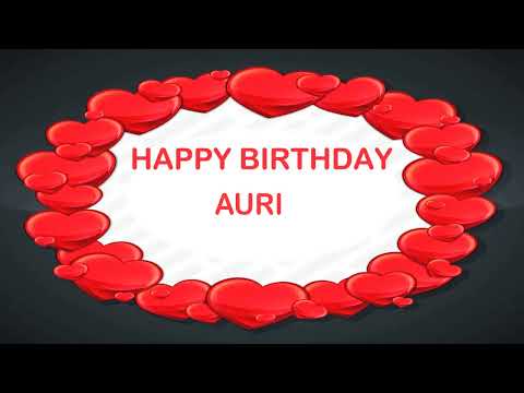 Auri Birthday Postcards - Happy Birthday AURI