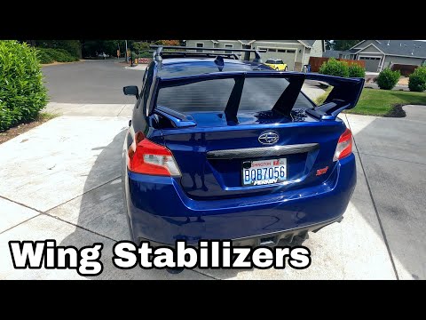 How to install wing stabilizers on a Subaru STI