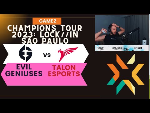 Sen Tarik Reaction EVIL GENIUSES  vs TALON ESPORTS GAME2 VCT 2023 LOCK//IN São Paulo #valorant
