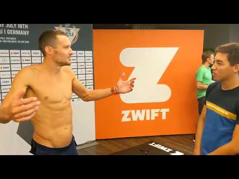 Jan Frodeno after setting a new World Record (7:27:53 hour) at Tri Battle Royale