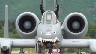 preview picture of video 'A-10 Thunderbolt ll / Warthog Taxi at Warriors Over The Wasatch Legacy Of Valor Hill AFB 2012'