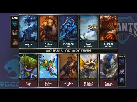 GIA vs ROC Game 2 Highlights - GIANTS GAMING vs ROCCAT - Week 8 EU LCS SUMMER 2015
