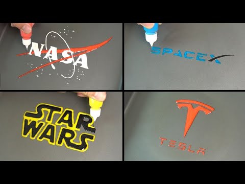 Space Logo Pancake Art - NASA, SPACE X, STAR WARS, TESLA