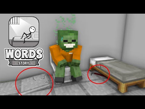 Monster School : WORDS STORY CHALLENGE - Minecraft Animation