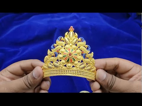 Mukut Kreedam with kiran for God and Goddess for head size 4 inches video