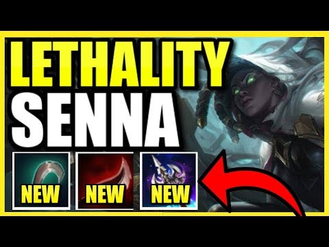 (100% BROKEN) FULL LETHALITY SENNA "SUPPORT" IS OP WITH THESE NEW AD ITEMS! THE BEST NEW SENNA BUILD