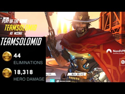 GALE GM DPS MAIN MCCREE - 44 ELIMS! POTG! [ OVERWATCH SEASON 25 TOP 500 ]