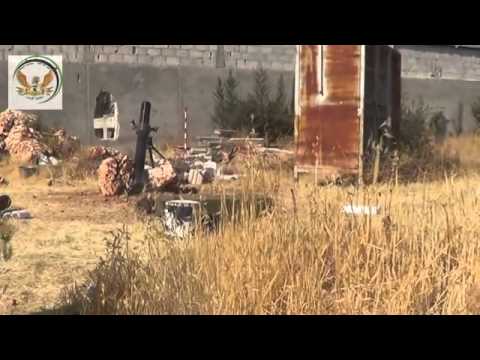 استهداف مواقع قوات النظام في تلة الكابوسية في بلدة خان الشيح في ريف دمشق بقذائف هاون عيار 120 من قبل لواء نسور الريف الغربي