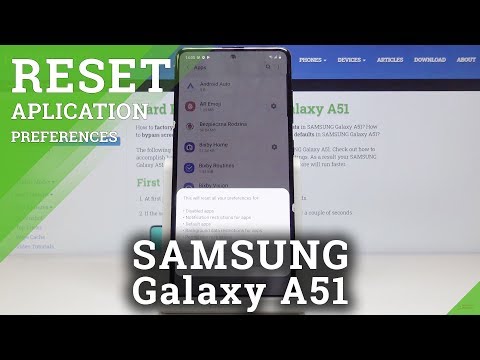 How to reset App Preferences in SAMSUNG Galaxy A51 – Default App Setup