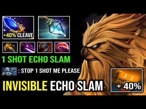 CRAZY 40% Cleave Instant Jump Invisible Echo Slam | 1 Shot Earthshaker Silver Edge + Satanic Dota 2