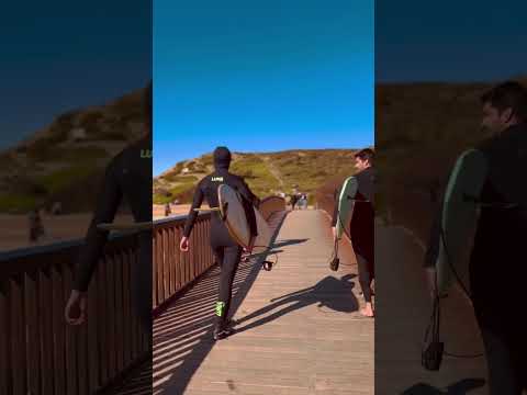 Sunday Funday in Ericeira 🌈🏄‍♂️ Praia Riviera de Ilhas #ericeira #surf #skate #fun #beach