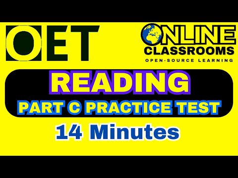 oet reading part C | OET 2.0 Online Classroom