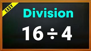 16 ÷ 4 = ? | 16 divided by 4 | 16/4