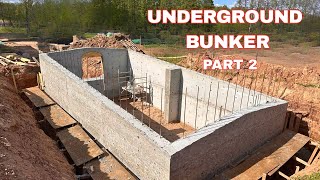 DIY Underground Bunker Build (Part 2) – Concrete Walls Finally Done!