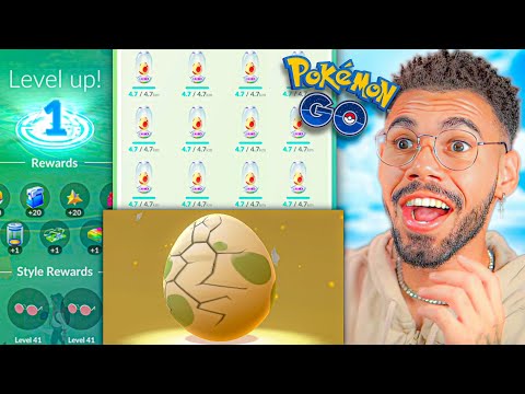 45 OVOS… BUSQUEI O NOVO *SHINY^ DA CONTA LEVEL 1… 🤯😍😱