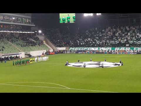 Ferencváros - Dinamo Kijev 2-2, bevonulás, BL-himnusz, 2020. 10. 28.