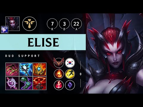 Elise Support vs Pyke: Vision Controller - KR Grandmaster Patch 14.22