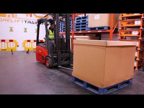 Counterbalance Forklift Training | Pick up a load at ground level | 4KS Forklift Training