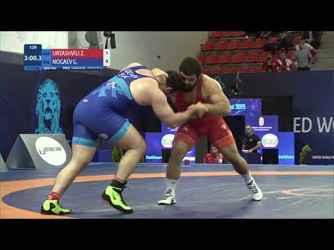 1/8 FS - 125 kg: Z. URTASHVILI (GEO) v. G. NOGAEV (SVK)